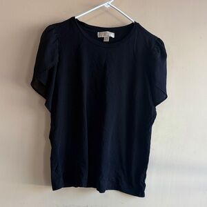 Michael Kors Black Short Sleeve Top